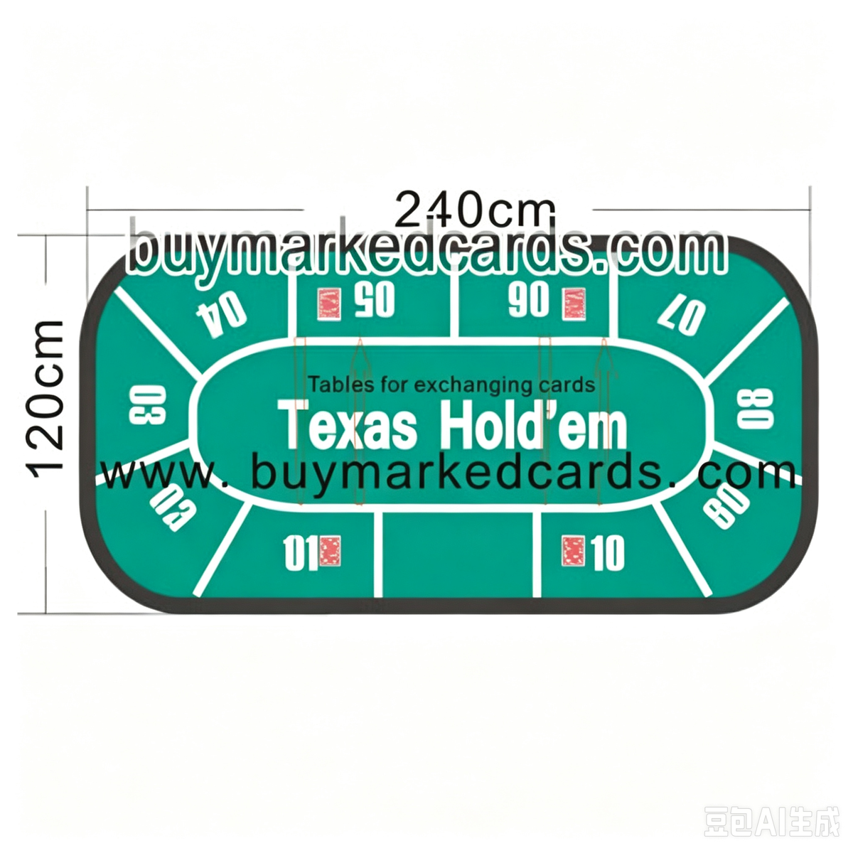 Toalha de Mesa para Troca de Cartas