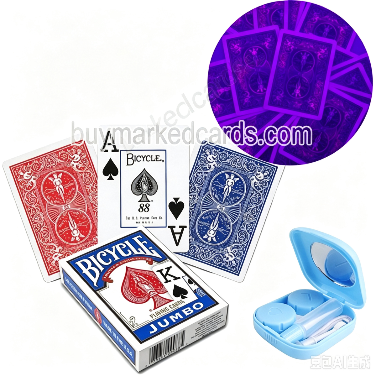Cartas Marcadas Bicycle Jumbo de Plástico